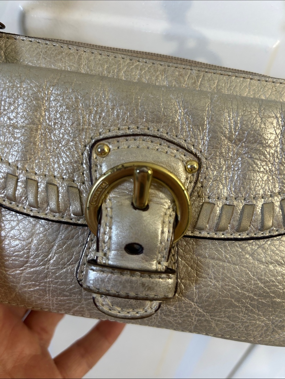 Coach Vintage Metallic Leather Mini Bag - Picture 3 of 13